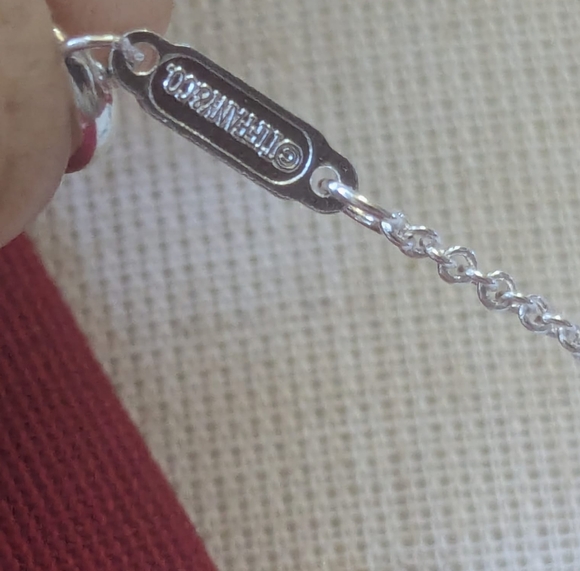 Tiffany & Co. Silver  Love  Heart Necklace - Picture 14 of 15